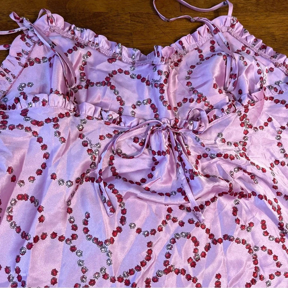 Victoria's Secret Angels Pink and Red Roses Cami
Slip Dress Size Large - Picture 7 of 8
